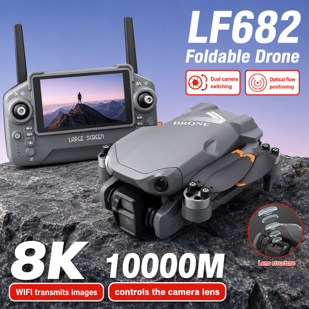Aerial Photo LF682 Drone 8K HD - Drone Gimbal Brushless 评论和价格