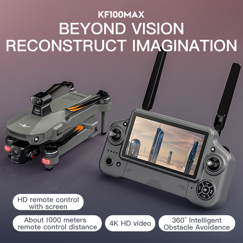 KF100 MAX GPS Drone 4K Camera  - Drone Gimbal 3 Axis 评论和价格